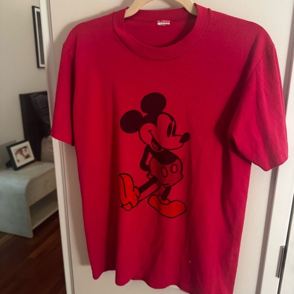 VINTAGE DISNEY MICKEY magenta pink shirt - Picture 4 of 4